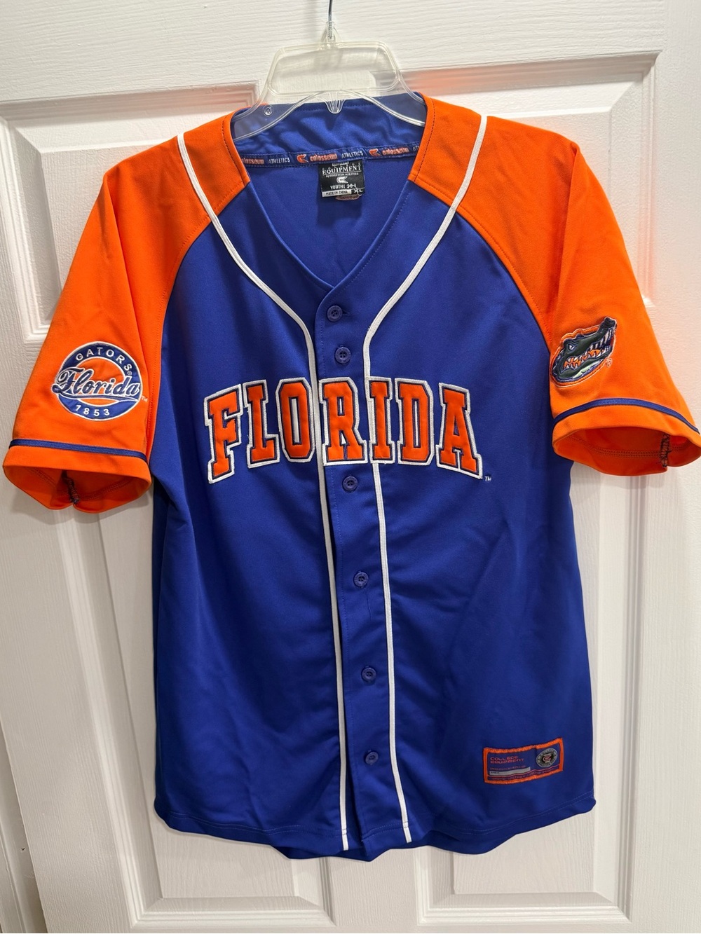 VINTAGE Florida Gators Colosseum Equipment
Blue Jersey football/baseball YTH XL